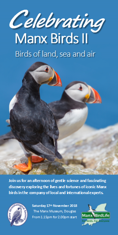 Celebrating Manx Birds II, 17th November 2018
