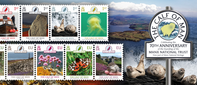 New stamp issue celebrating the 70th Anniversary of the Founding of the Manx National Trust