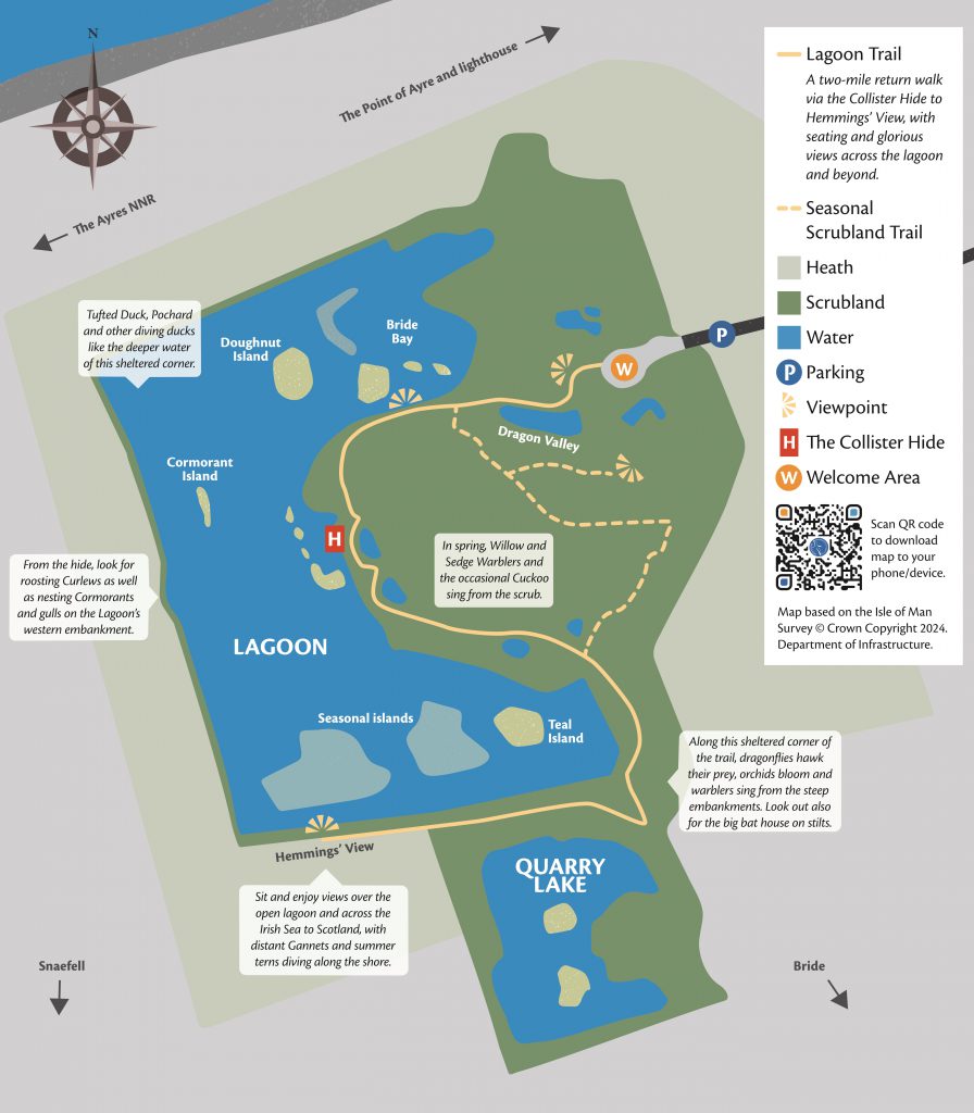 Manx BirdLife Point of Ayre National Reserve Map